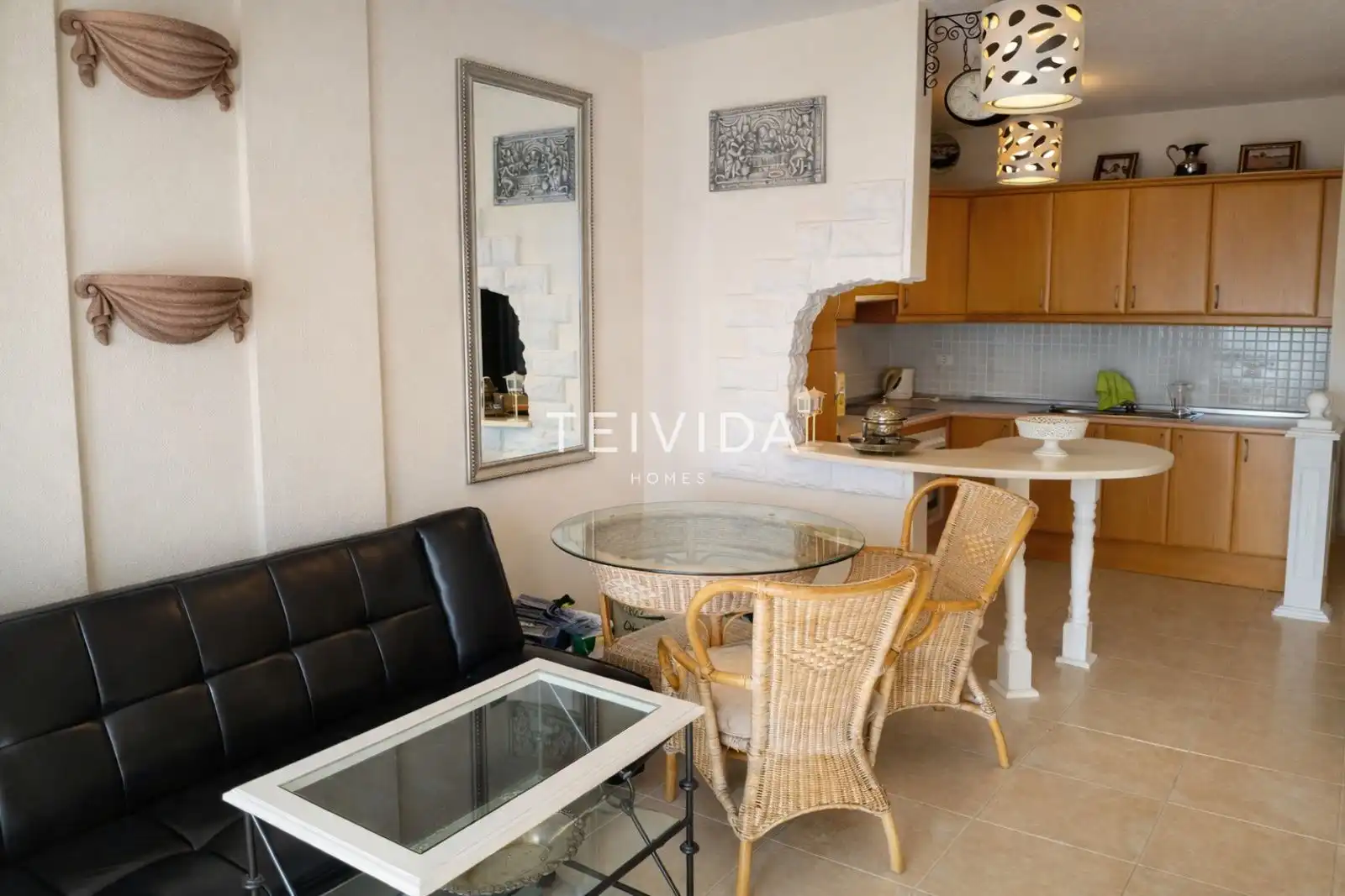 Dining room of Flat for sale in Arona  with Swimming Pool, Furnished and Community pool
