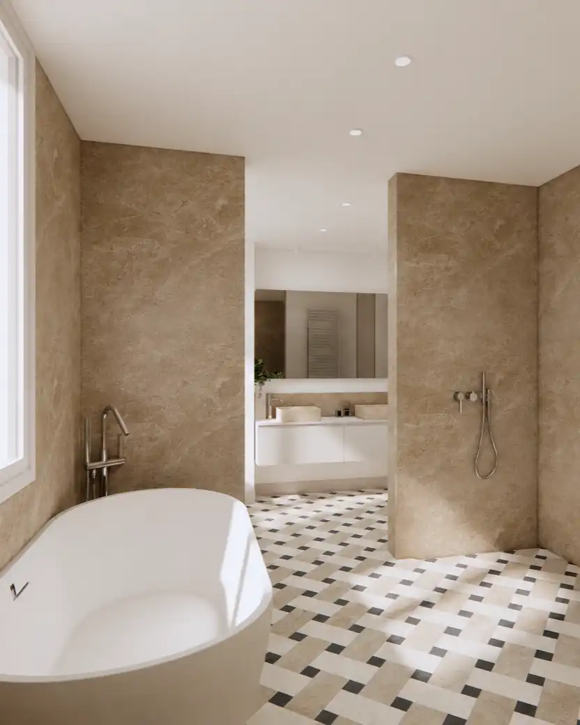 Bathroom of Flat for sale in Madrid  with Heating and Terrace