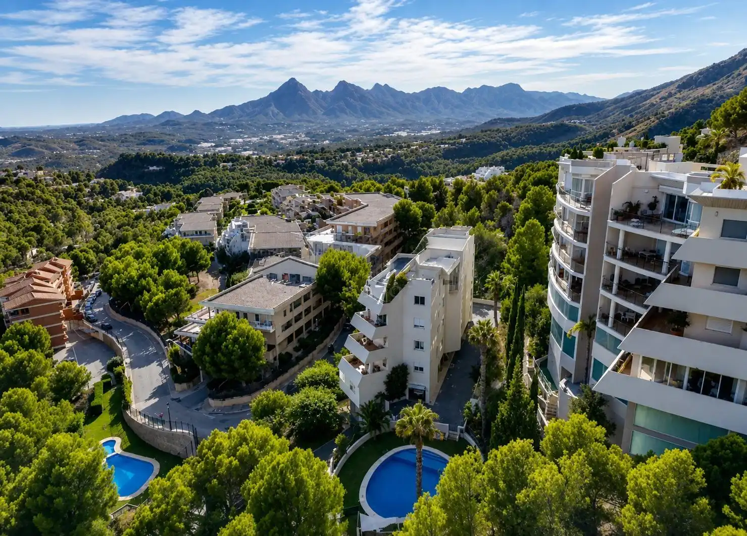 Vista exterior de Ático en venta en Altea con Aire acondicionado, Calefacción y Jardín privado