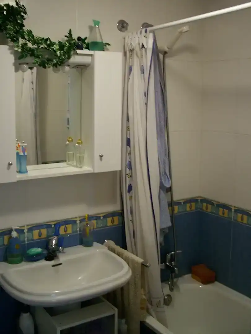 Bathroom of Flat for rent in Porto do Son  with Parquet flooring, Storage room and Furnished