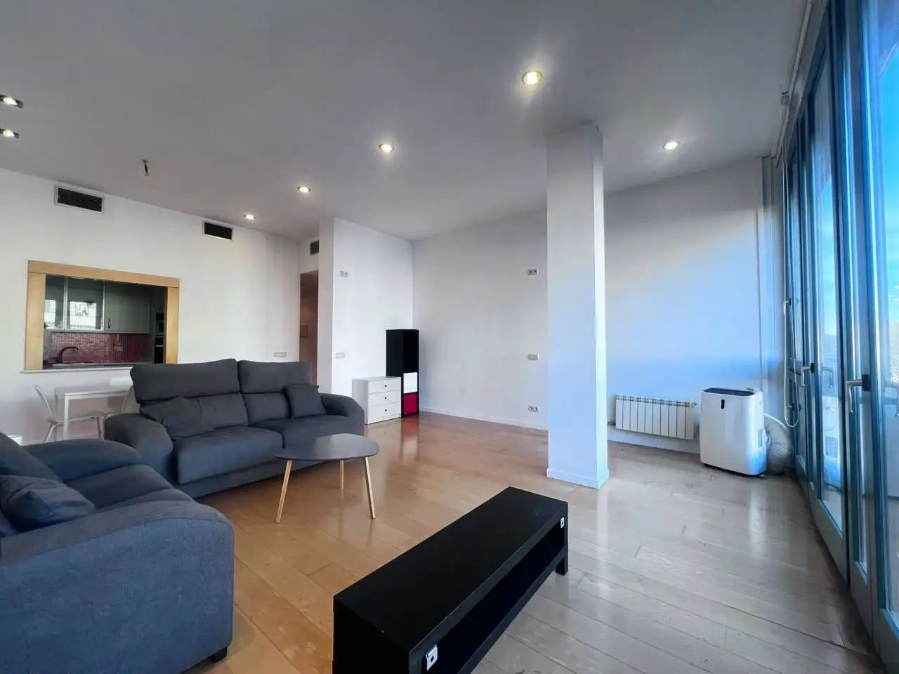 Wohnzimmer von Wohnung zur Miete in Girona Capital mit Heizung, Parkett und Möbliert