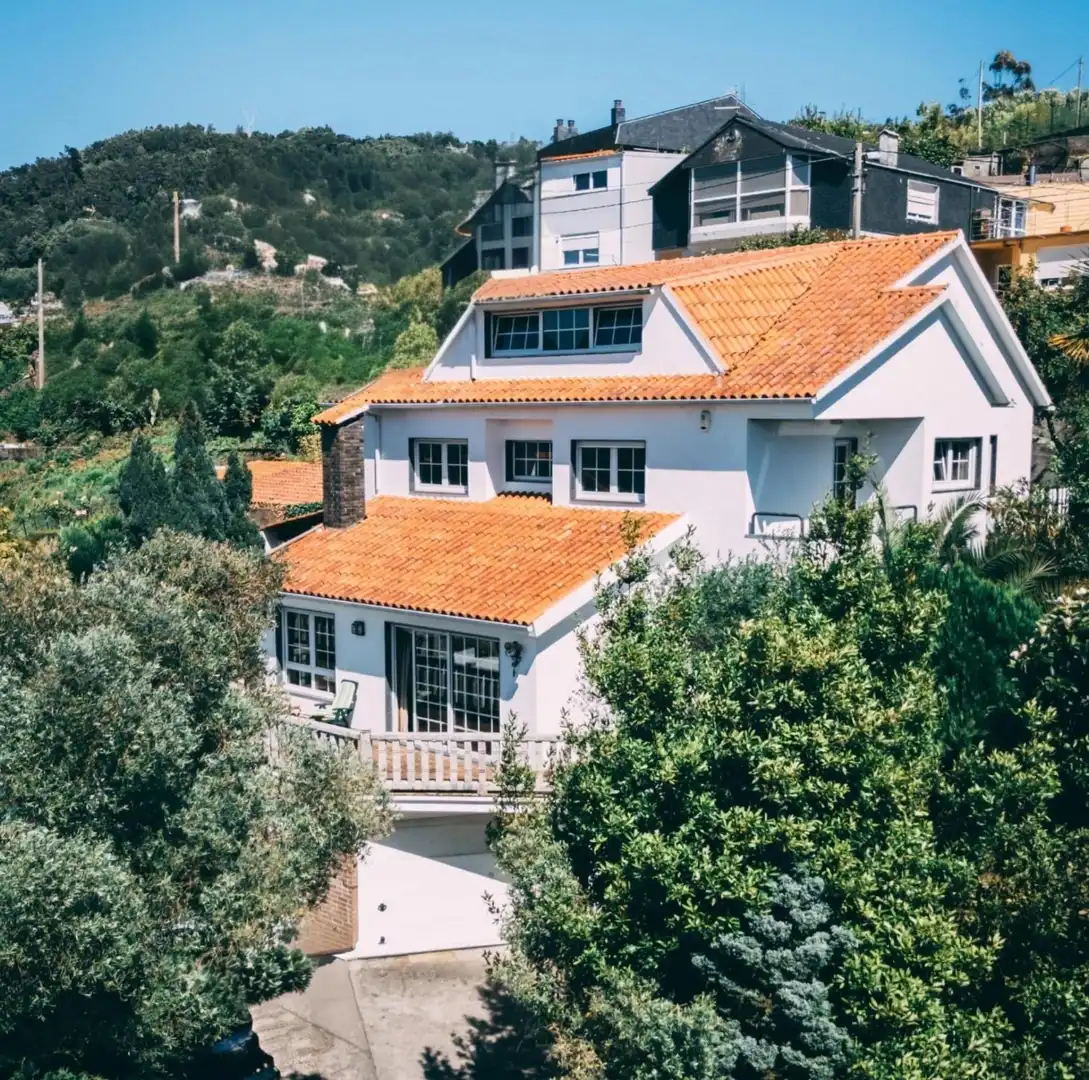 Exterior view of Houses for sale in Vigo   with Terrace, Swimming Pool and Balcony