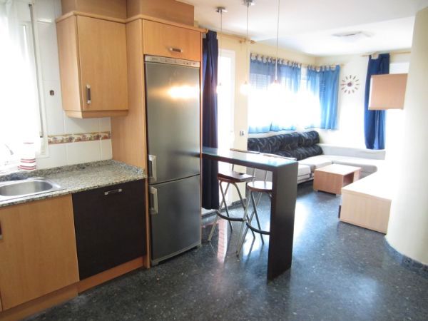 Kitchen of Flat for sale in Puçol  with Air Conditioner, Terrace and Furnished