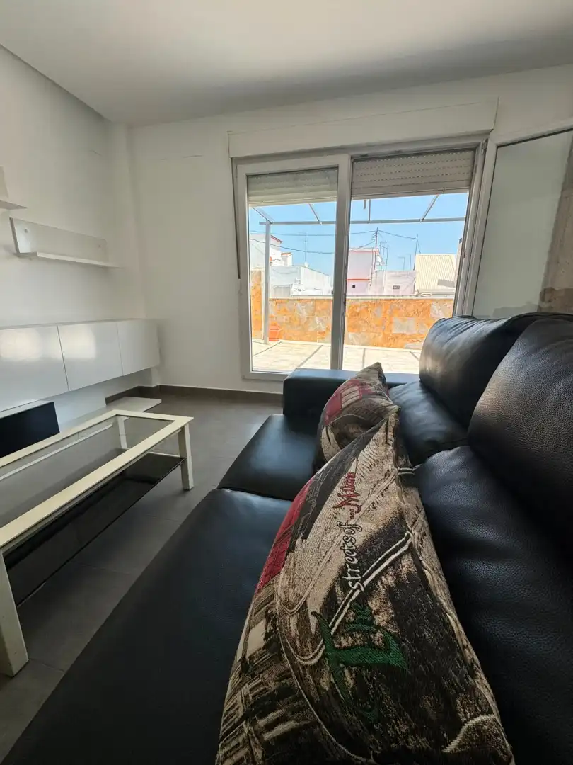 Sala de estar de Ático de alquiler en Valencia con Aire acondicionado, Terraza y Amueblado