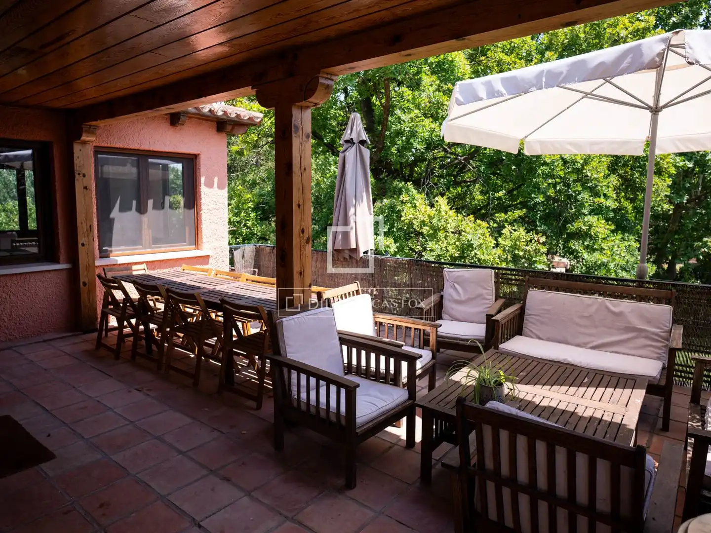 Terrace of Houses for rent in Madrid  with Air Conditioner, Heating and Private garden