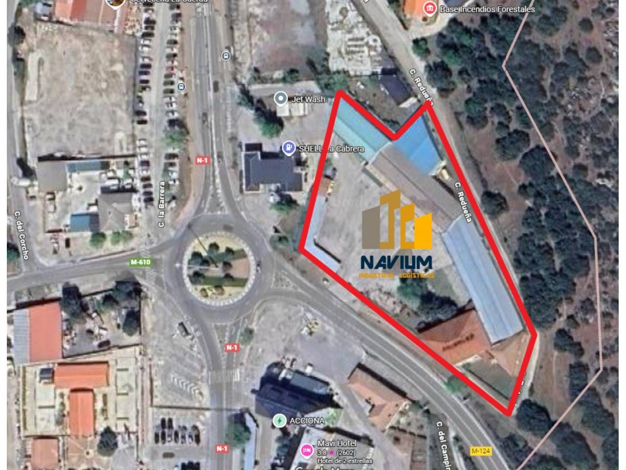 Exterior view of Industrial buildings for sale in La Cabrera  with Heating and Alarm