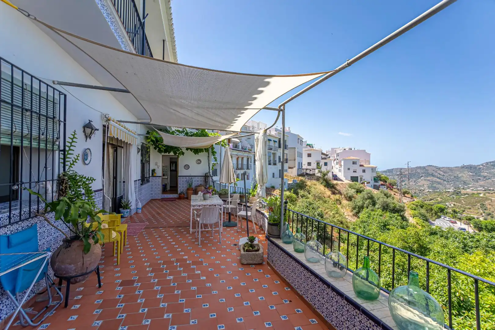 Terrassa de Casa o xalet en venda en Frigiliana amb Aire condicionat, Calefacció i Jardí privat