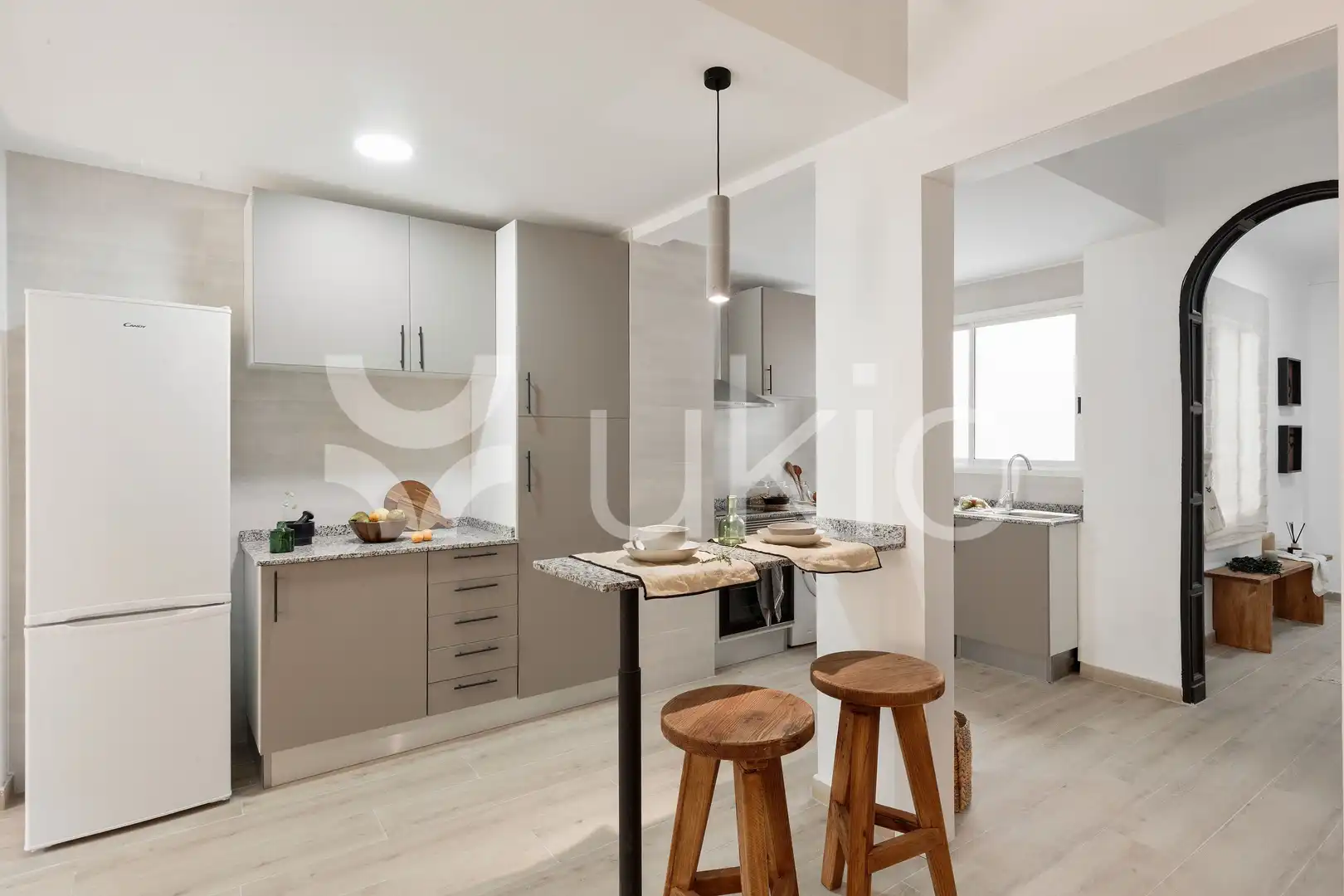 Cocina de Apartamento de alquiler en Barcelona con Calefacción, Amueblado y Horno