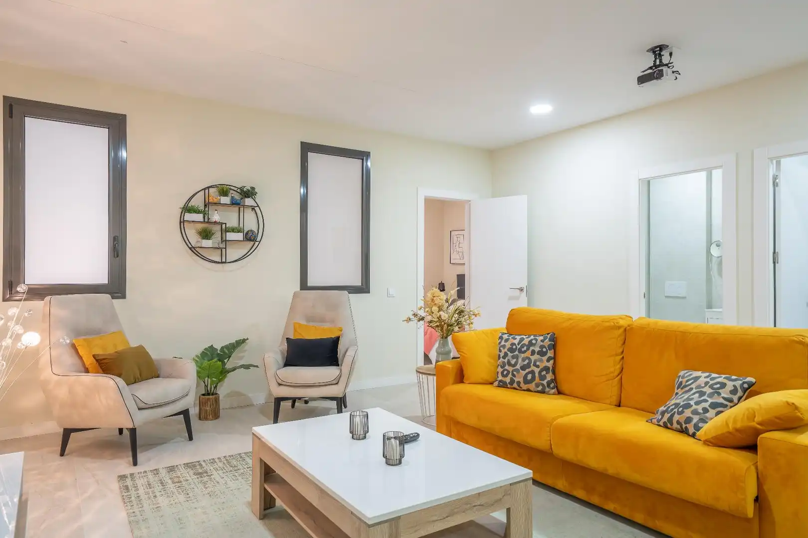 Sala d'estar de Dúplex en venda en Finestrat amb Aire condicionat, Calefacció i Jardí privat