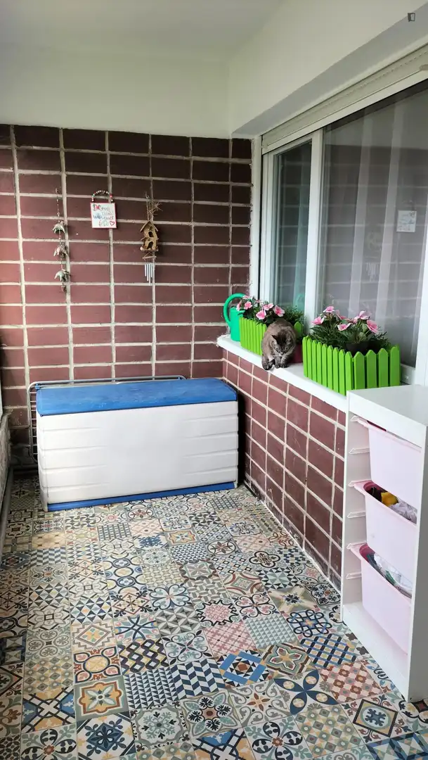 Terrassa de Apartament per a compartir en Getxo  amb Calefacció, Moblat i Forn