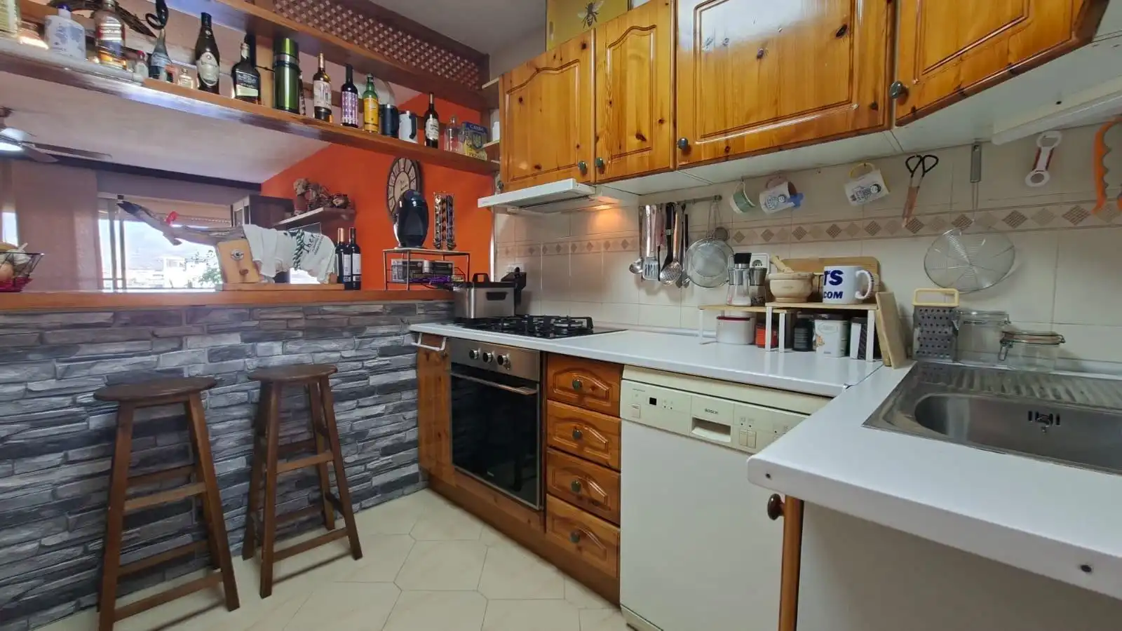 Kitchen of Apartments for sale in El Campello  with Air Conditioner, Heating and Private garden