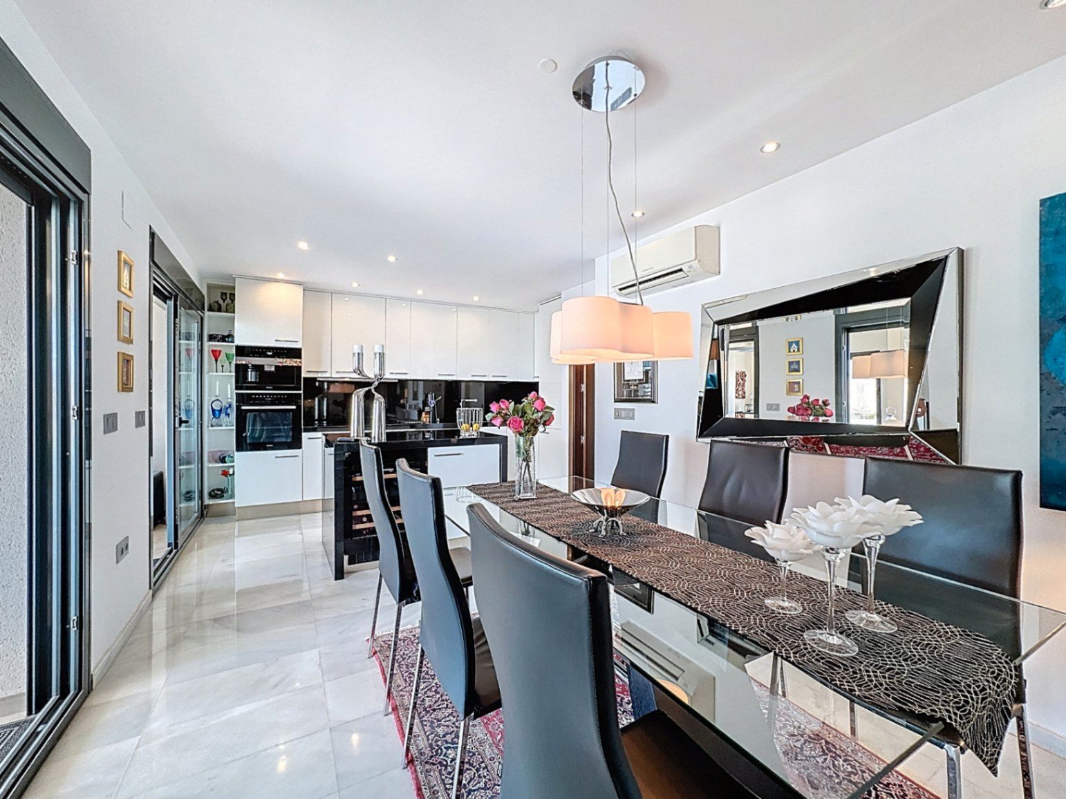 Dining room of Flat for sale in L'Alfàs del Pi  with Air Conditioner, Heating and Private garden