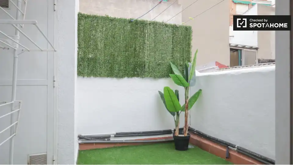 Terrace of Flat for rent in Madrid  with Air Conditioner, Heating and Furnished
