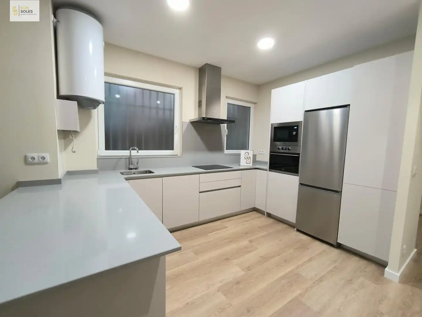 Cocina de Piso de alquiler en Santander con Calefacción y Amueblado