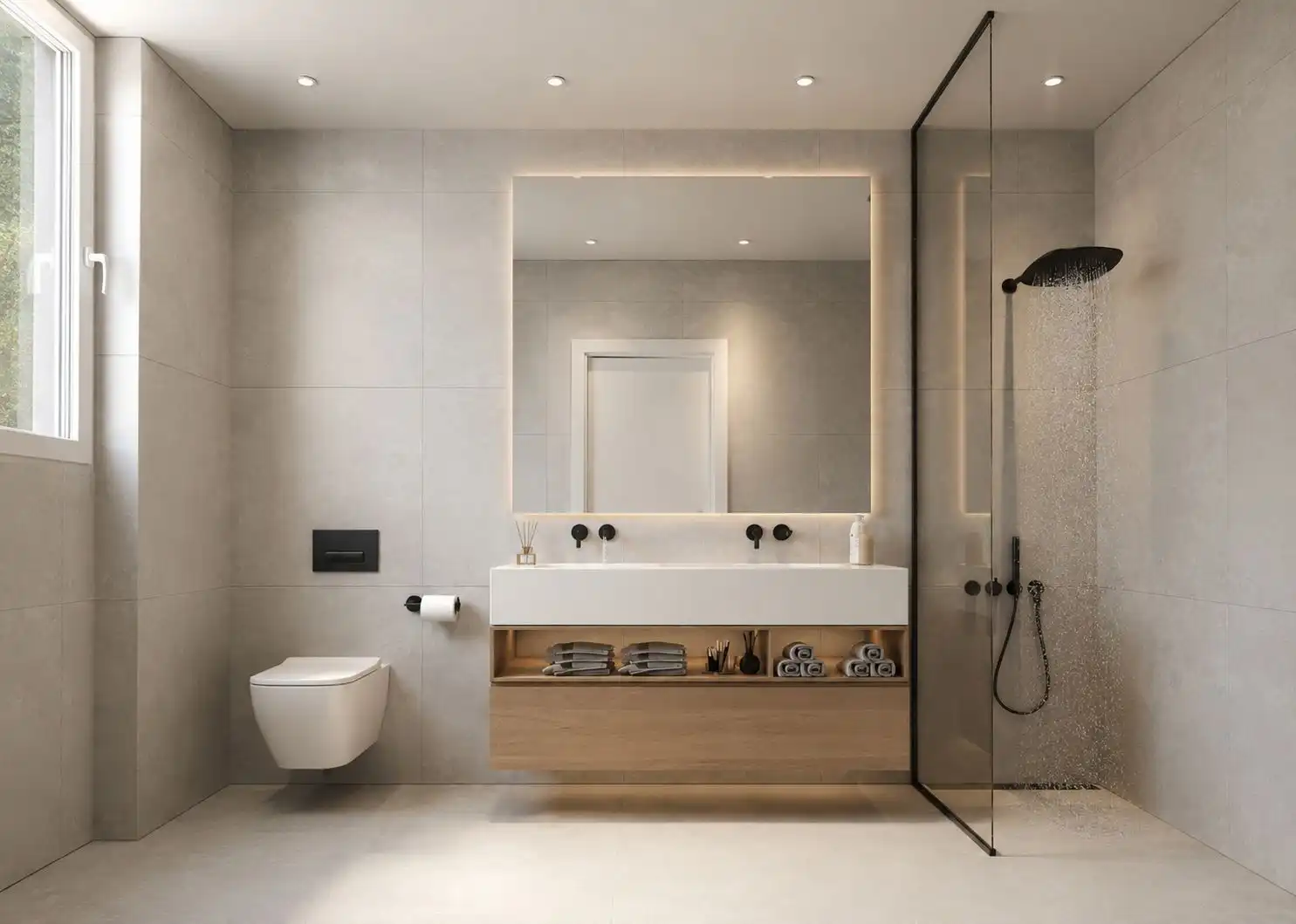 Badezimmer von Haus oder Chalet zum Verkauf in Madrid mit Privatgarten, Terrasse und Schwimmbad