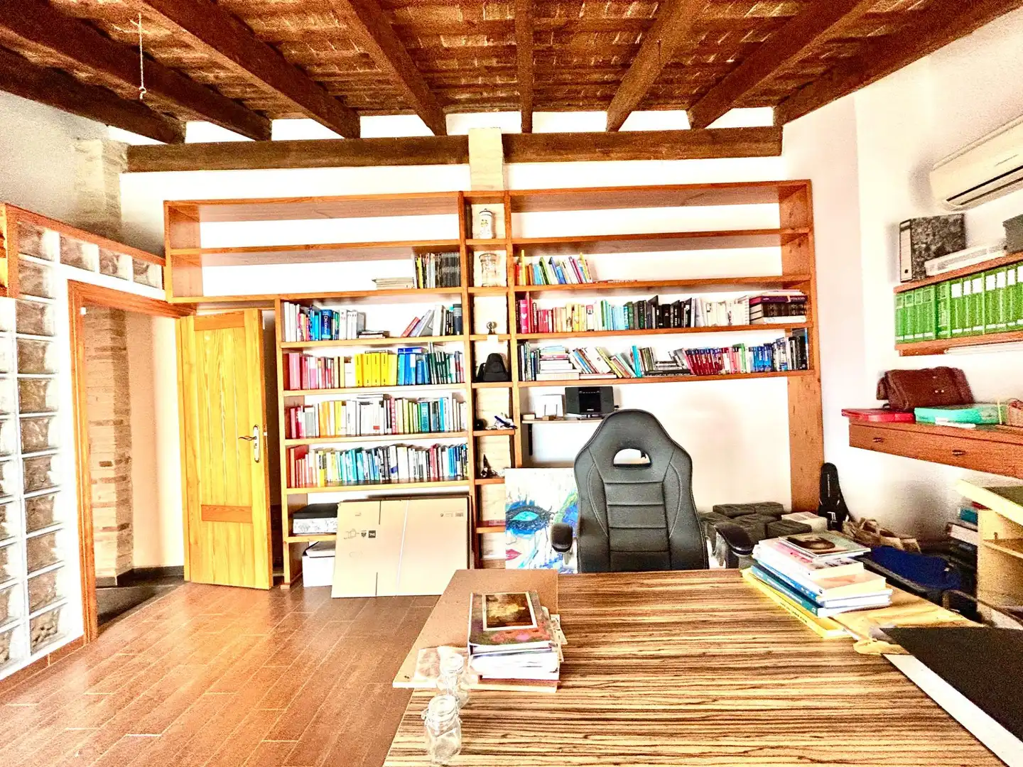 Wohnzimmer von Haus oder Chalet zur Miete in Rafelbuñol / Rafelbunyol mit Klimaanlage, Heizung und Privatgarten