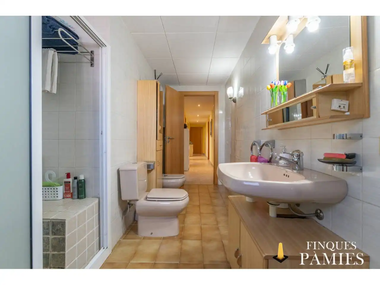 Baño de Finca rústica en venta en Reus con Aire acondicionado, Calefacción y Jardín privado