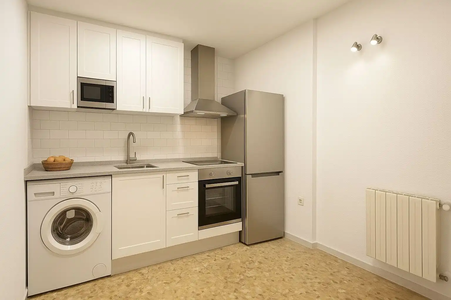Cocina de Apartamento en venta en Alicante / Alacant con Calefacción y Amueblado