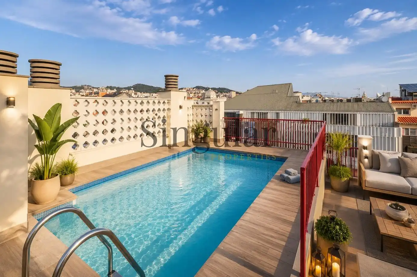 Piscina de Ático en venta en Barcelona con Calefacción, Terraza y Piscina