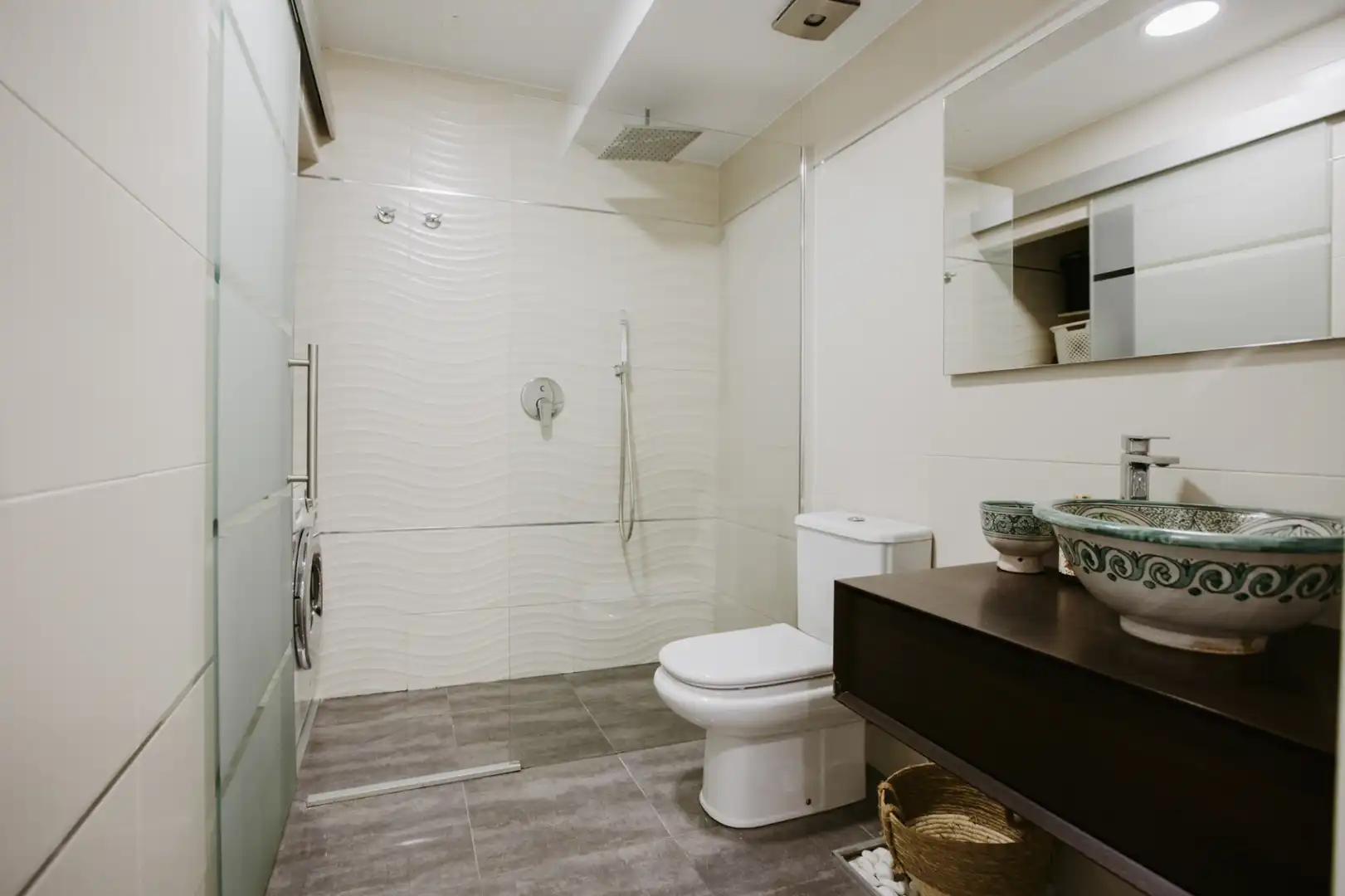 Bathroom of Apartments for rent in Calpe / Calp  with Air Conditioner, Heating and Parquet flooring