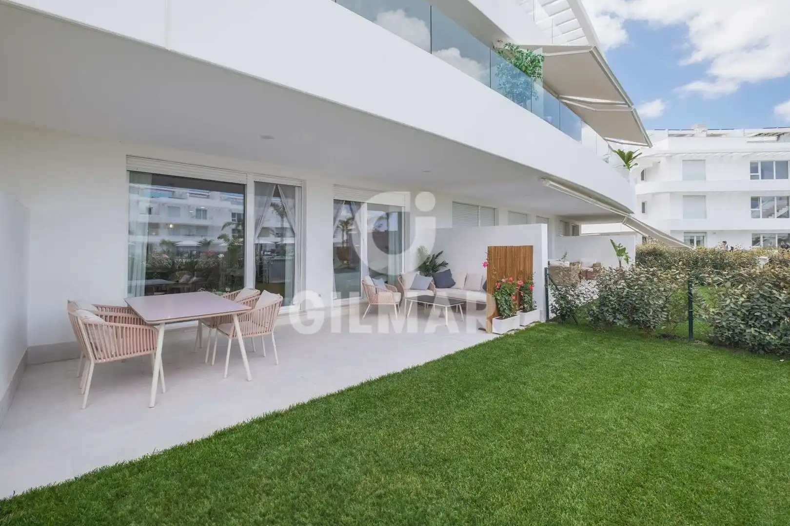 Garten von Wohnung zur Miete in Chipiona mit Klimaanlage, Privatgarten und Möbliert