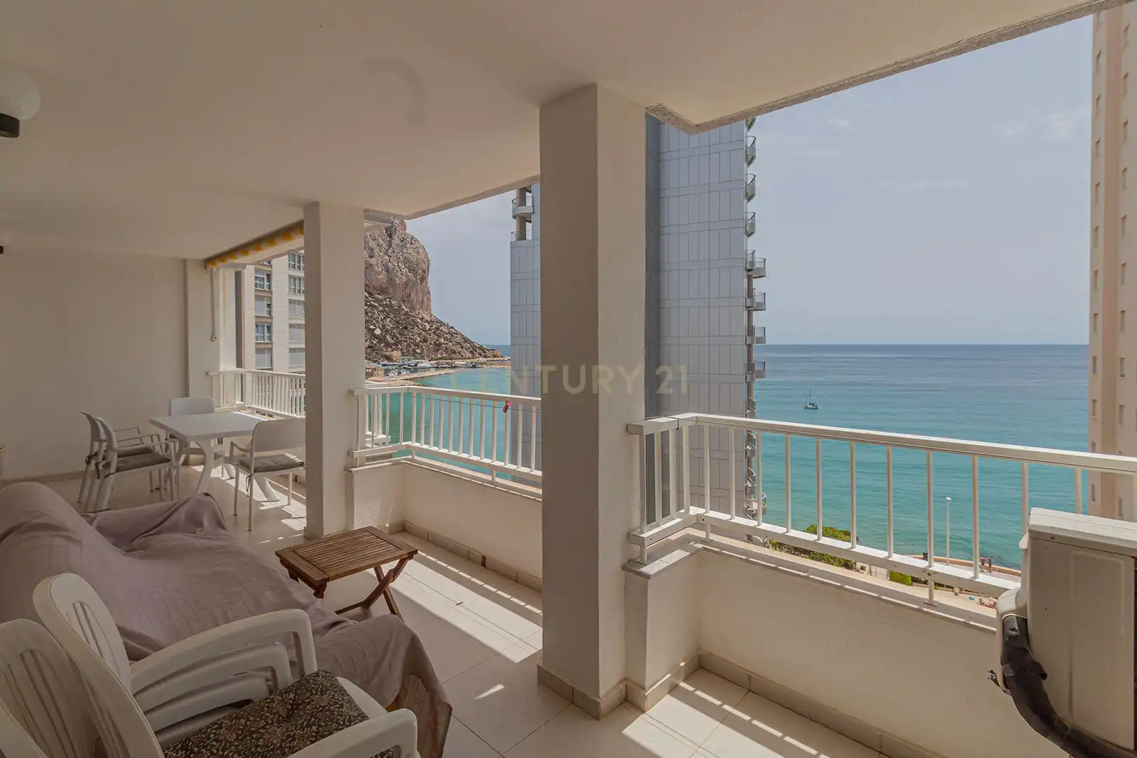 Terrassa de Apartament en venda en Calpe / Calp amb Aire condicionat i Piscina comunitària