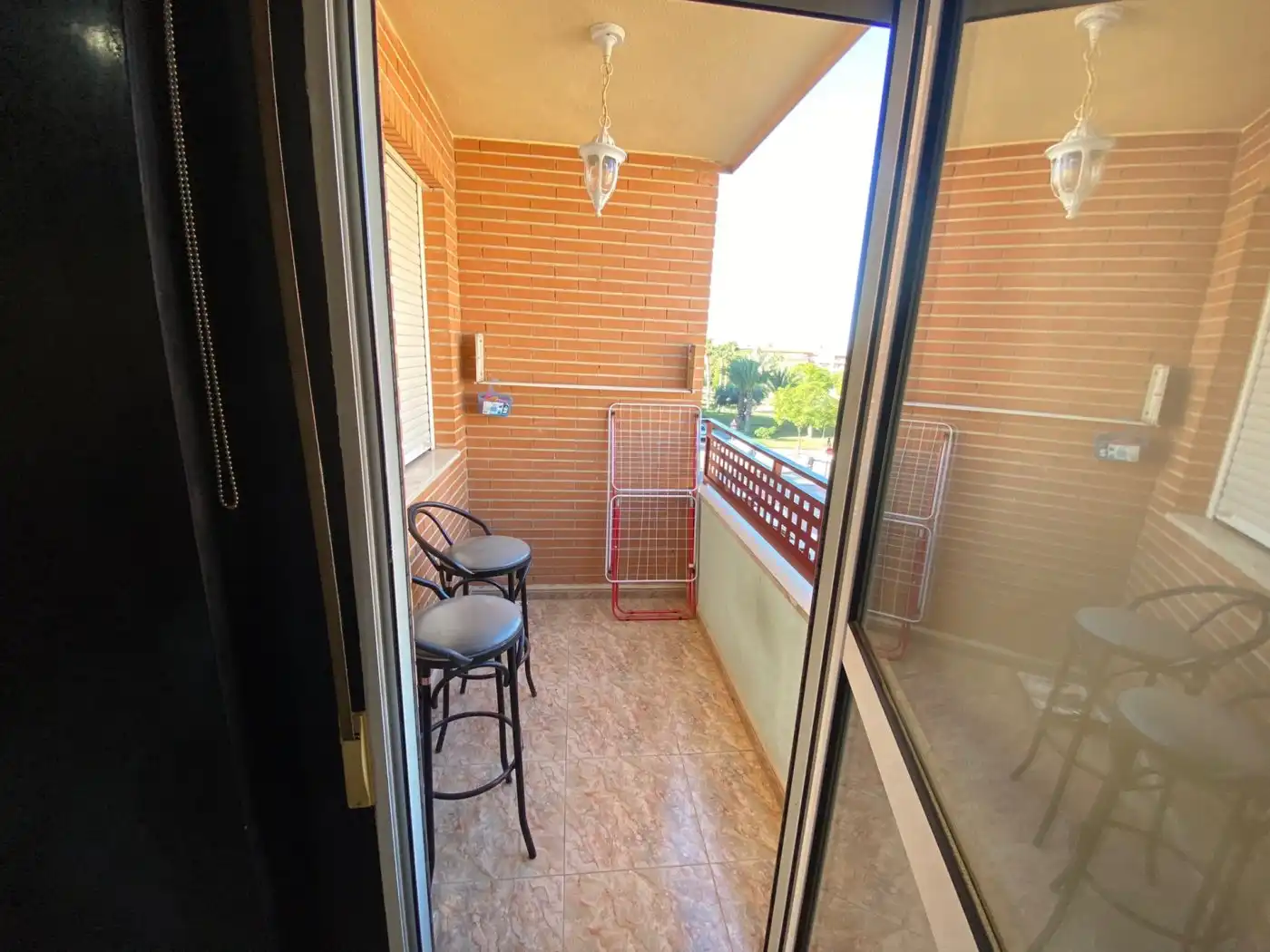 Balcony of Flat for rent in Murcia  with Air Conditioner, Heating and Furnished