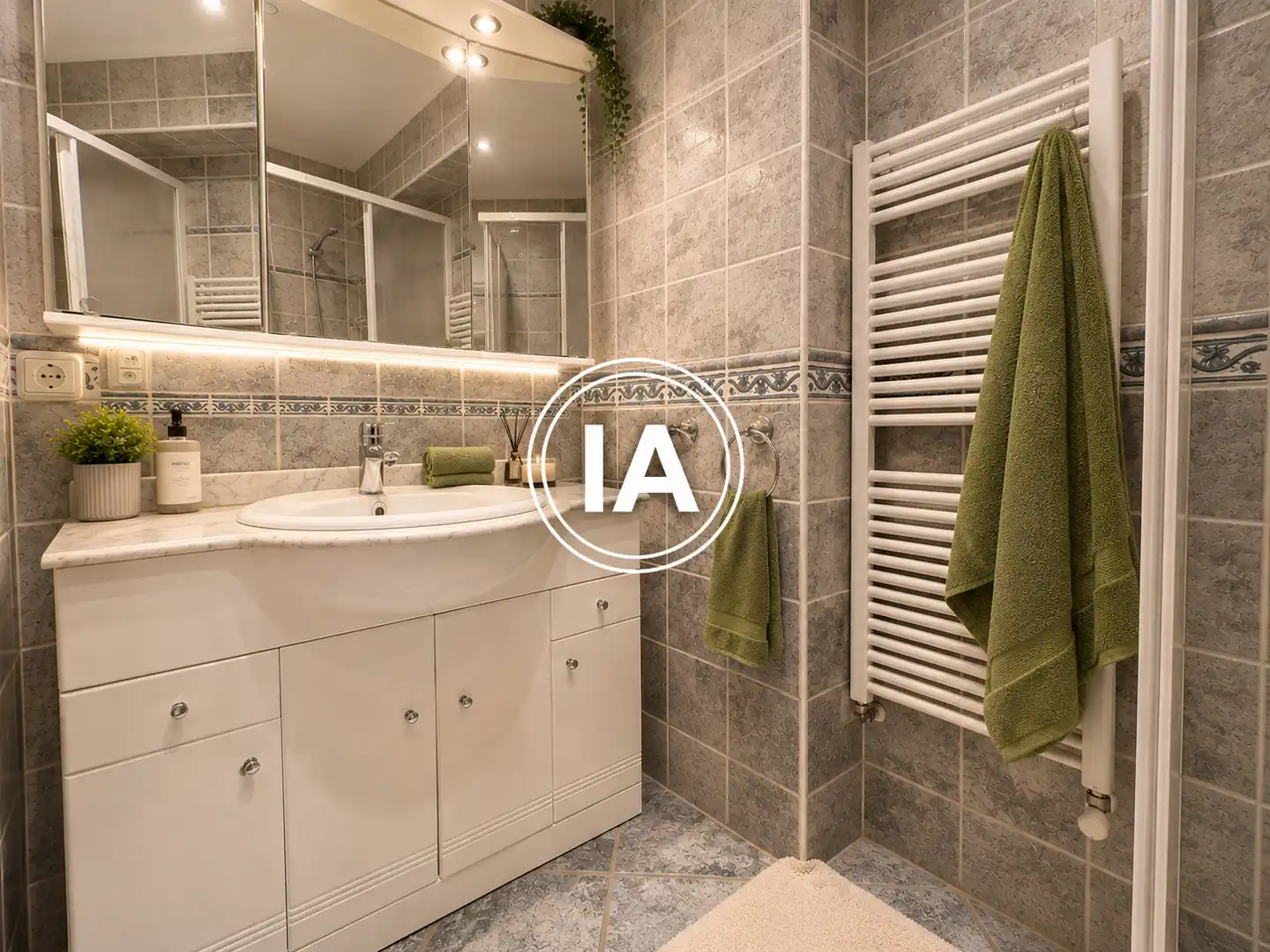 Badezimmer von Wohnung zum Verkauf in Zaldibar mit Heizung, Möbliert und Ofen