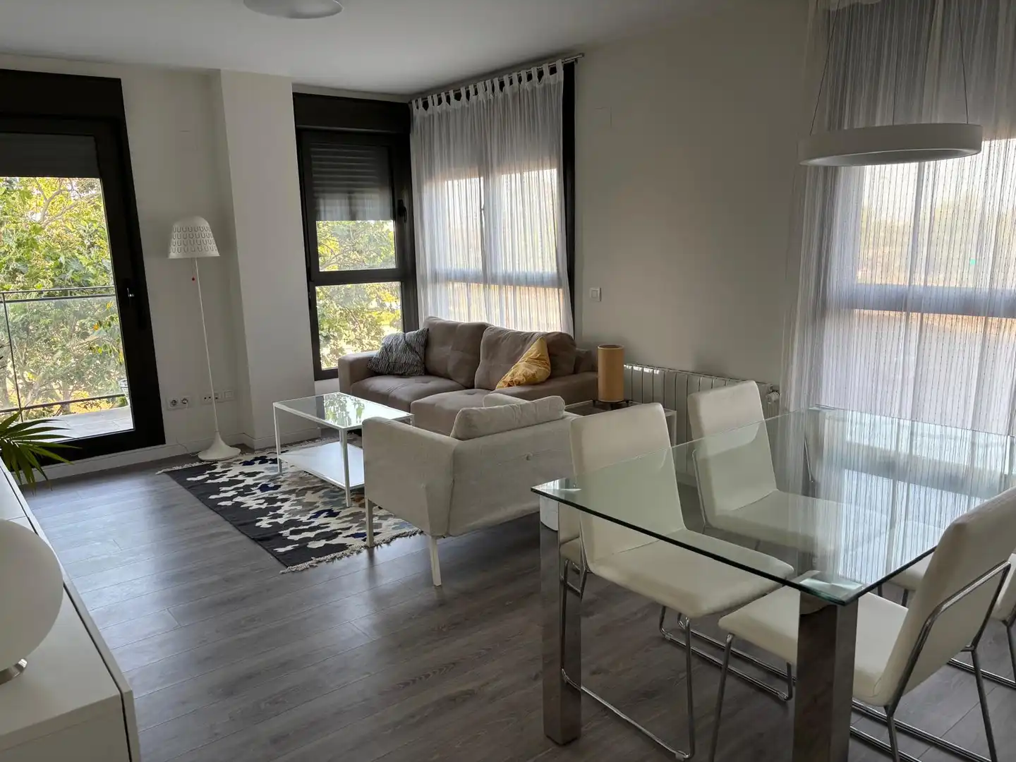 Living room of Flat for rent in Valencia  with Air Conditioner, Heating and Terrace