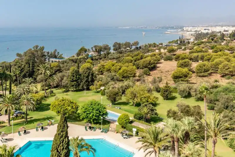 Garten von Wohnungen zur Miete in Marbella mit Klimaanlage, Heizung und Privatgarten