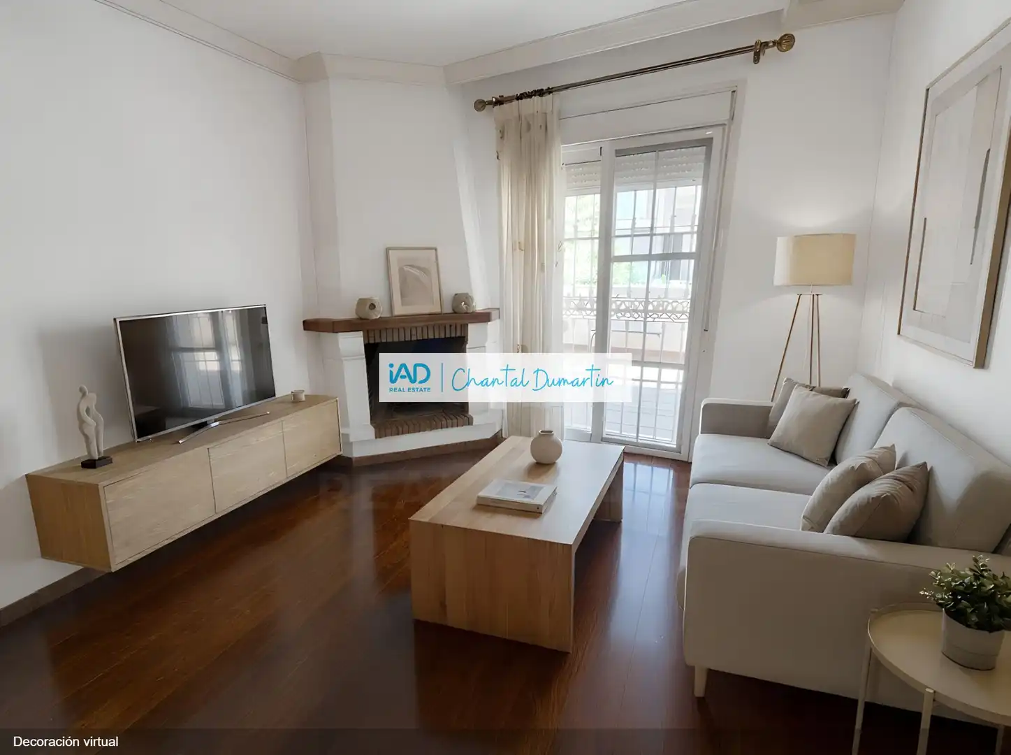 Wohnzimmer von Einfamilien-Reihenhaus zum Verkauf in Almería mit Klimaanlage, Heizung und Terrasse