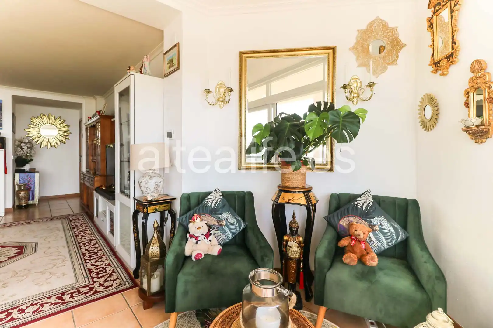 Sala d'estar de Apartament en venda en Altea amb Aire condicionat, Terrassa i Forn