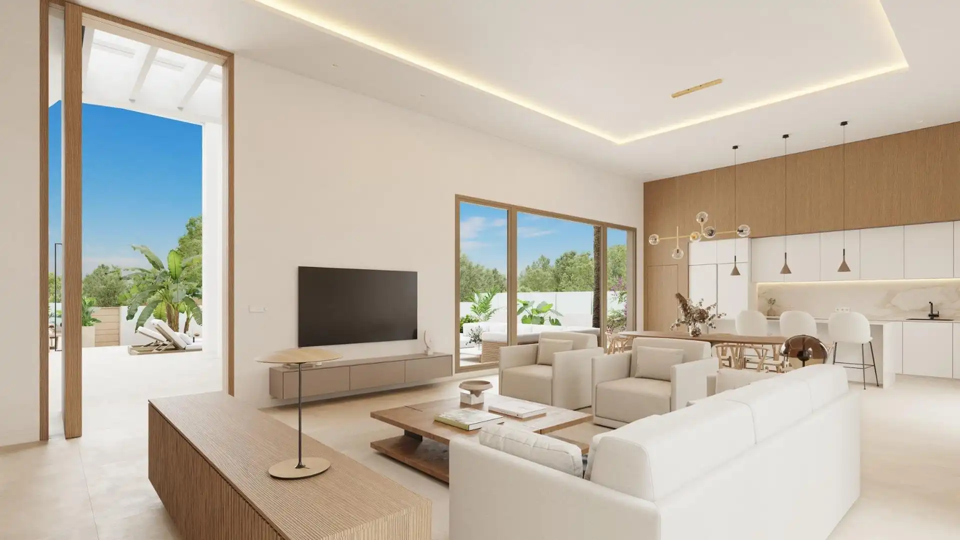 Sala de estar de Casa o chalet en venta en Benejúzar con Jardín privado, Terraza y Piscina