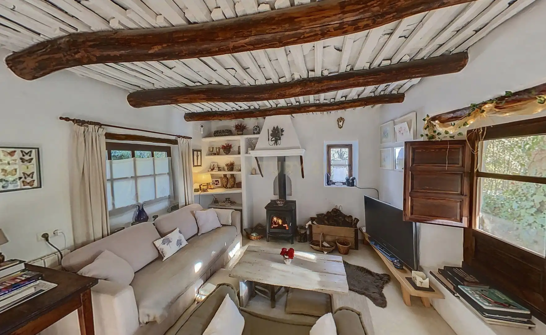 Sala de estar de Casa o chalet en venta en La Taha con Jardín privado, Trastero y Piscina