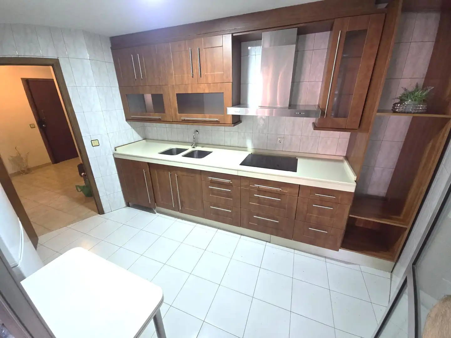 Kitchen of Flat for rent in Cáceres  with Heating, Terrace and Furnished