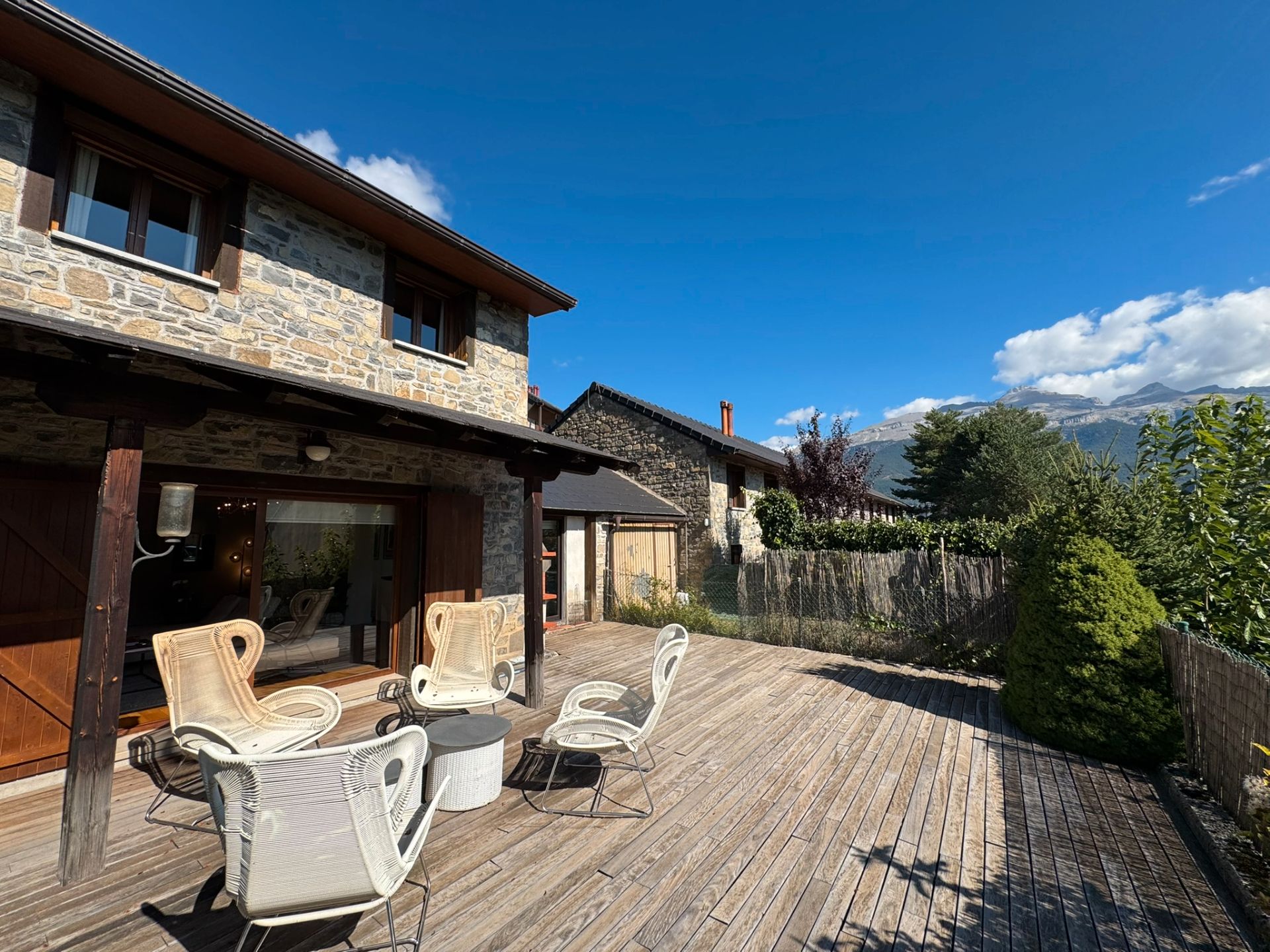 Terrace of Single-family semi-detached for sale in Villanúa  with Heating, Private garden and Parquet flooring