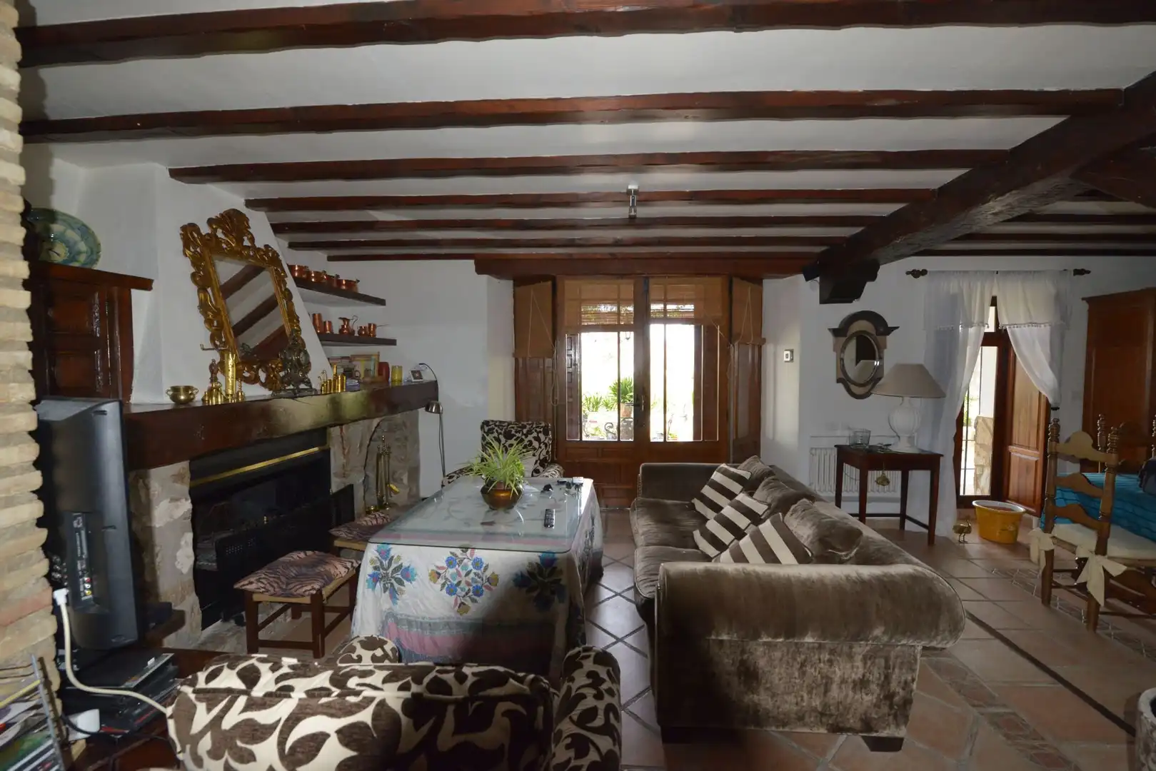 Sala d'estar de Casa o xalet en venda en Mula amb Calefacció, Jardí privat i Terrassa