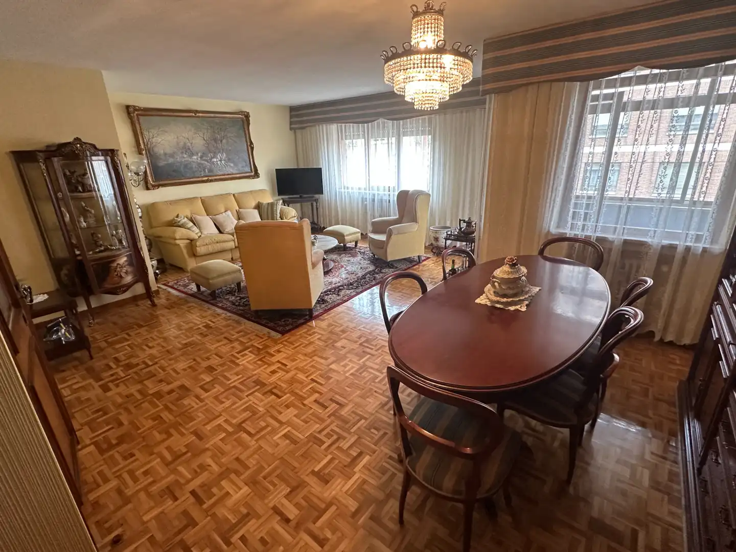 Sala de estar de Piso en venta en Burgos con Calefacción, Parquet y Terraza