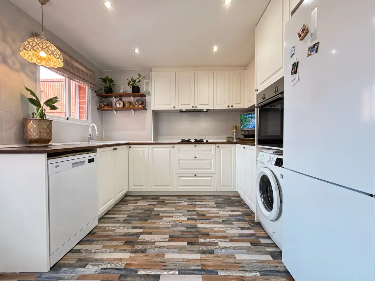 Kitchen of Flat for sale in Burriana / Borriana  with Air Conditioner, Storage room and Furnished
