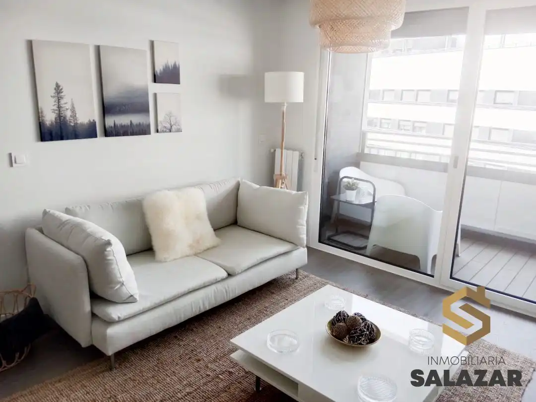 Sala de estar de Ático de alquiler en Bilbao  con Calefacción, Jardín privado y Terraza