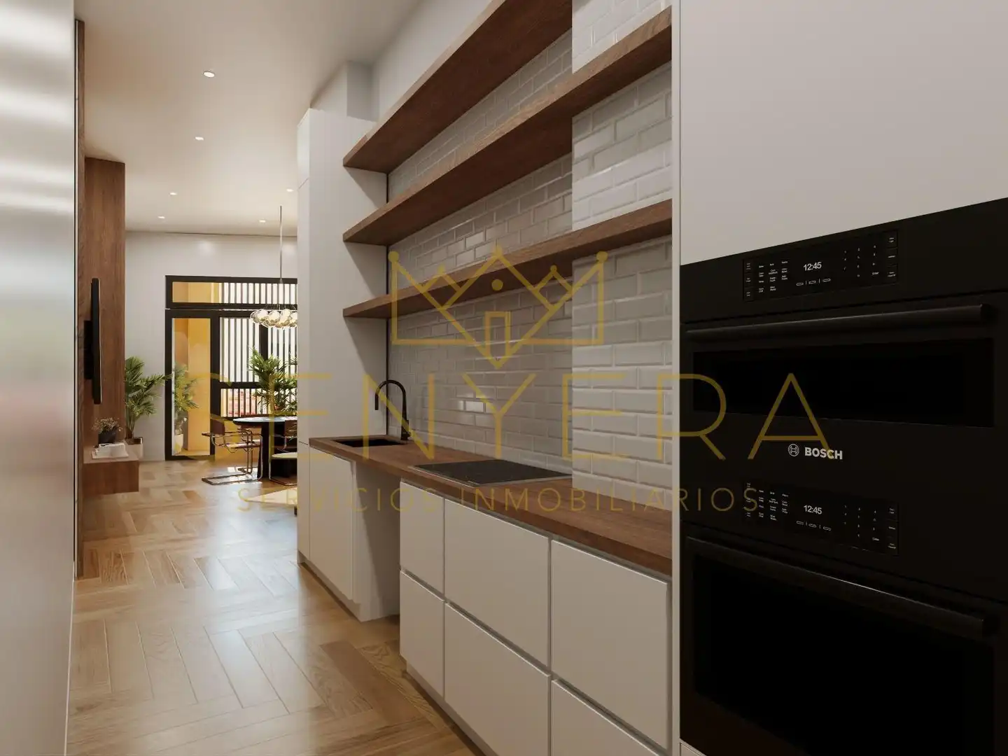 Cocina de Estudio en venta en Valencia con Aire acondicionado y Parquet