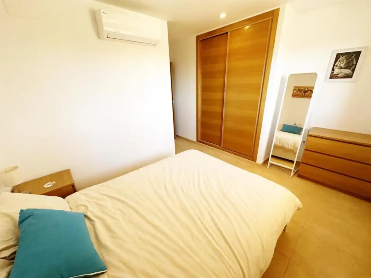 Schlafzimmer von Wohnung zur Miete in Torre-Pacheco mit Klimaanlage und Balkon