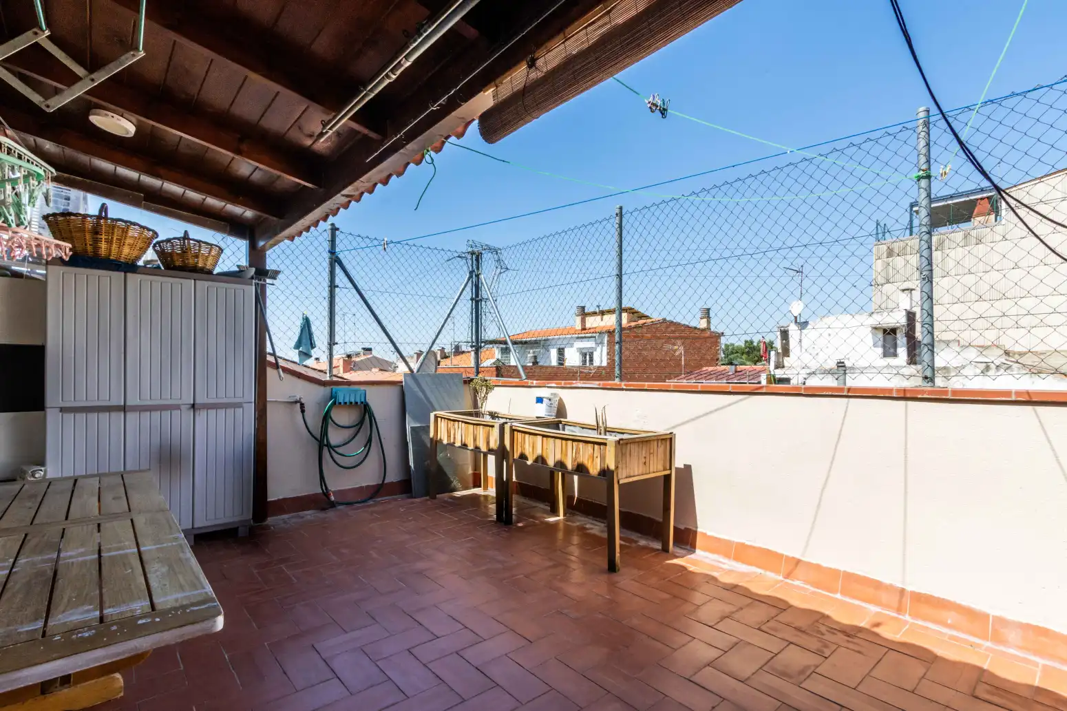 Terrace of Flat for sale in Terrassa  with Air Conditioner, Heating and Parquet flooring