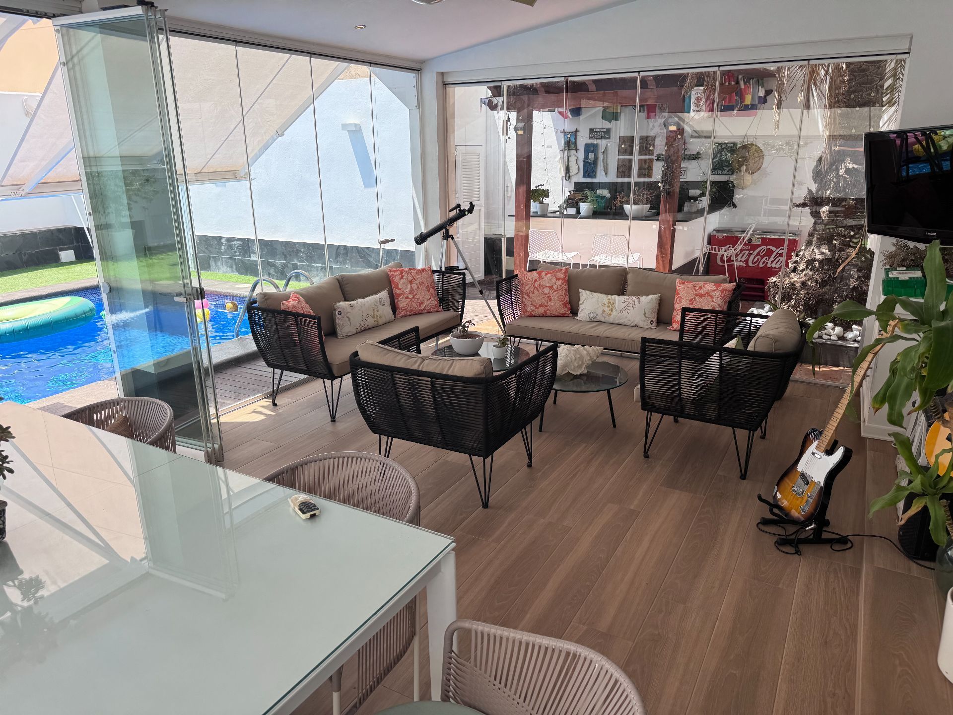 Terrassa de Casa o xalet en venda en Roquetas de Mar amb Aire condicionat, Calefacció i Jardí privat