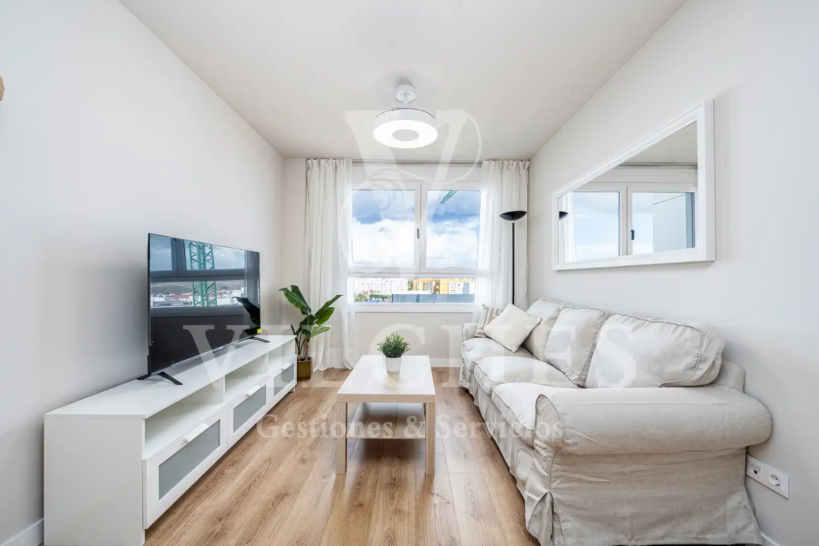 Sala de estar de Piso de alquiler en Las Palmas de Gran Canaria con Trastero y Amueblado