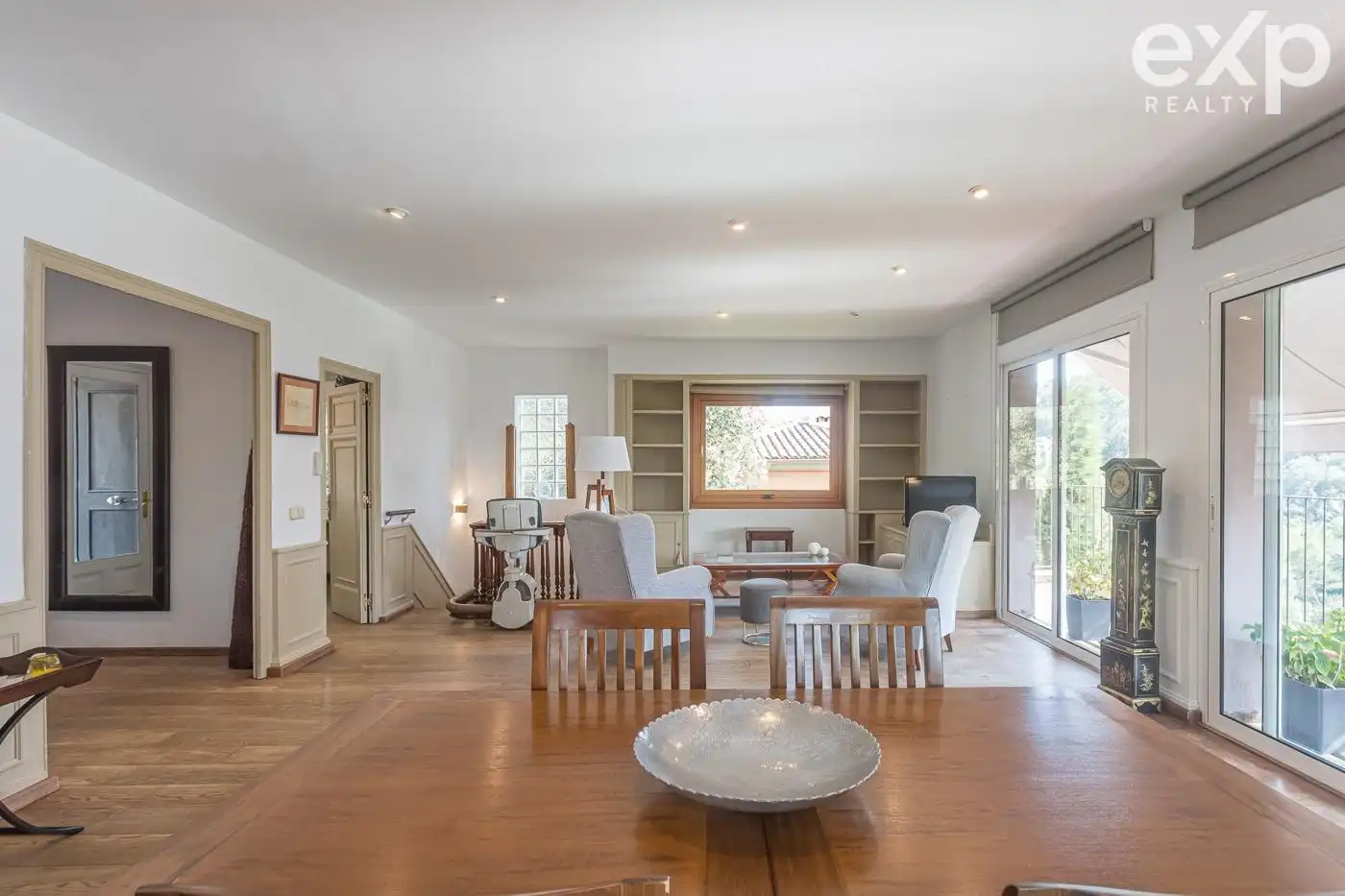 Sala de estar de Casa o chalet en venta en Barcelona con Parquet y Terraza