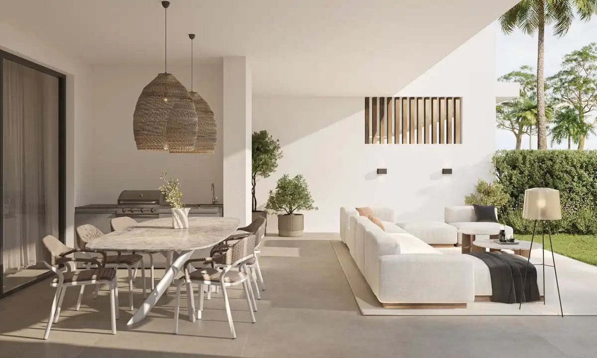 Terraza de Apartamento en venta en Estepona con Aire acondicionado, Terraza y Trastero