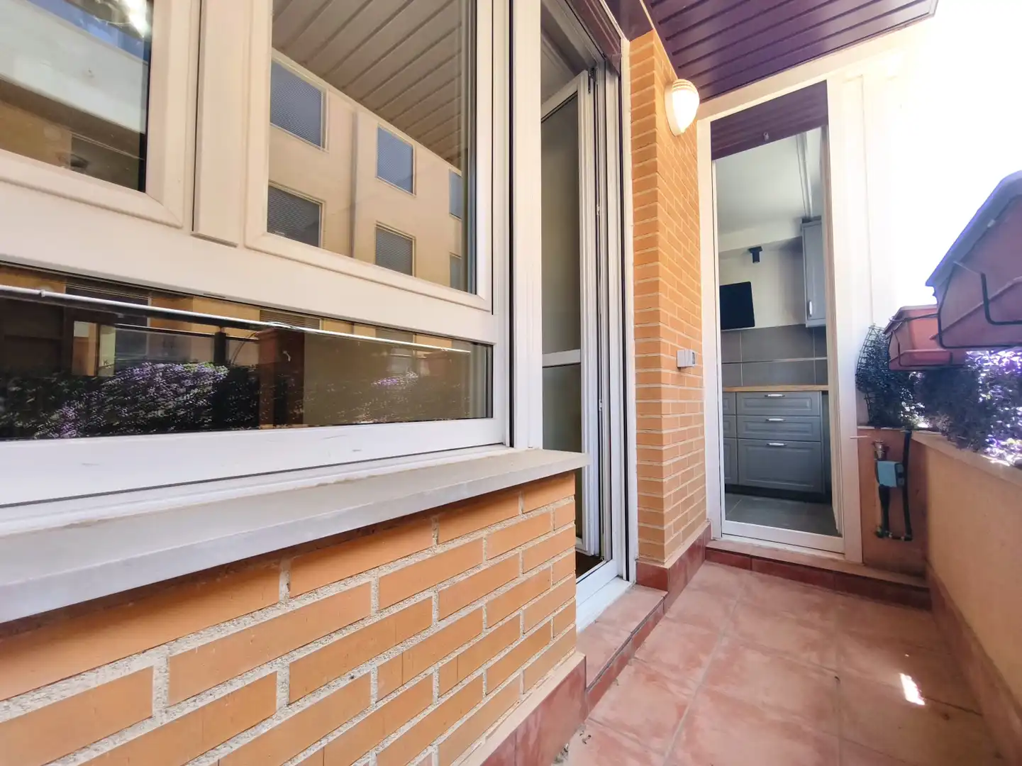 Balcony of Flat for sale in Entrena  with Air Conditioner, Heating and Parquet flooring