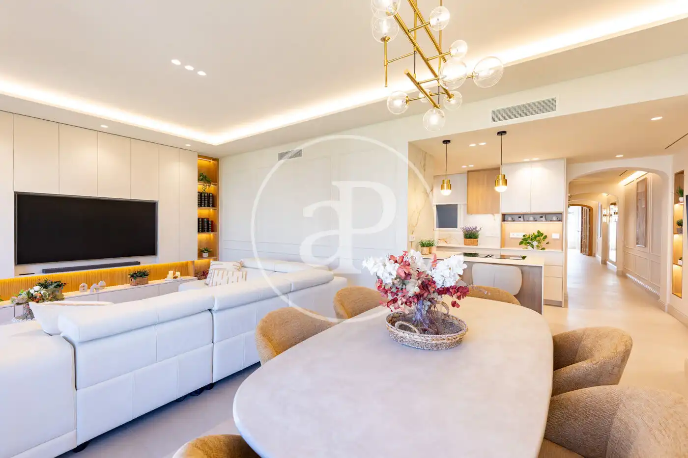 Living room of Flat for sale in Barcelona  with Air Conditioner, Heating and Furnished