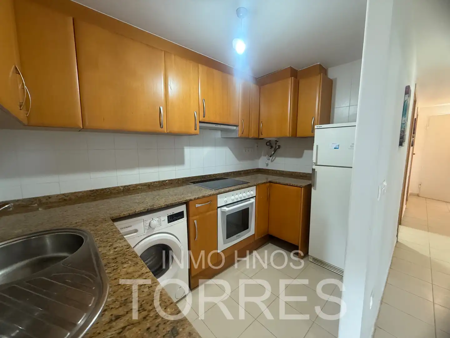 Cuina de Apartament en venda en Peñíscola / Peníscola amb Aire condicionat, Jardí privat i Terrassa